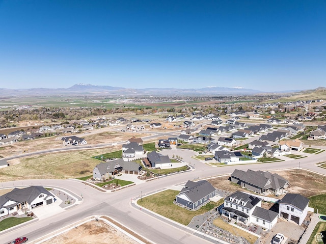 16 N 1000 E, Hyde Park, UT 84318 - birds eye view of property featuring a residential view and a mountain view
