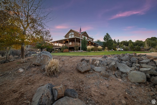 2592 S 2900 E, New Harmony, UT 84757 - back of house with a deck