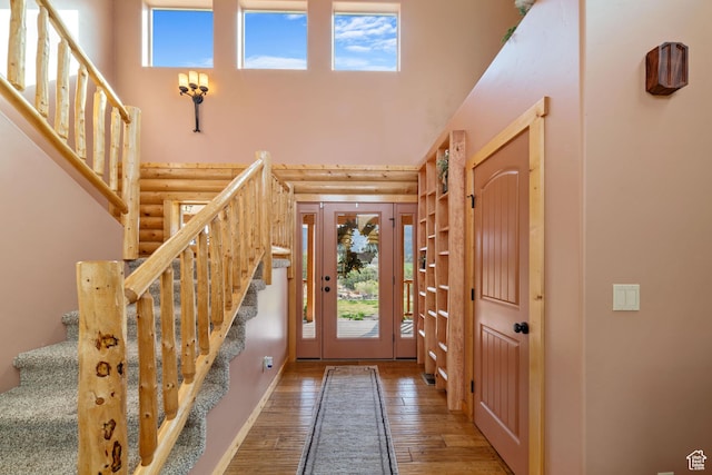 2592 S 2900 E, New Harmony, UT 84757 - foyer featuring a high ceiling, a healthy amount of sunlight, and stairs