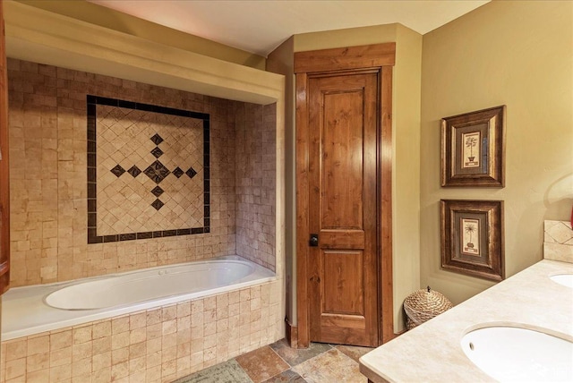 57 E 445 S, Garden City, UT 84028 - full bathroom with stone finish floor and vanity