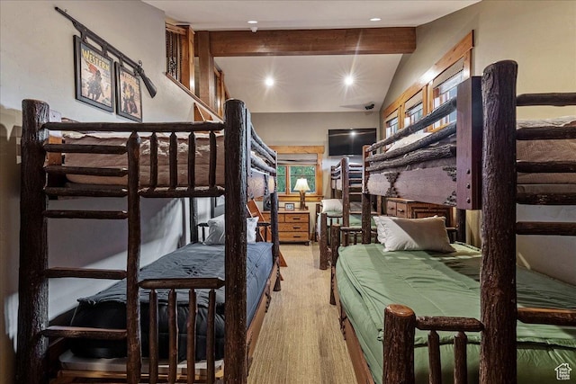 57 E 445 S, Garden City, UT 84028 - bedroom with beam ceiling and carpet floors