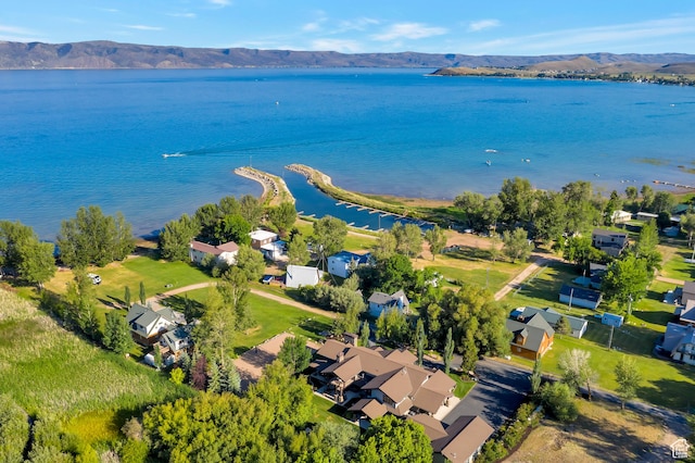 57 E 445 S, Garden City, UT 84028 - bird's eye view with a water and mountain view and a residential view