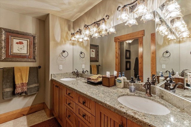 57 E 445 S, Garden City, UT 84028 - full bathroom featuring tile patterned flooring, a sink, and double vanity
