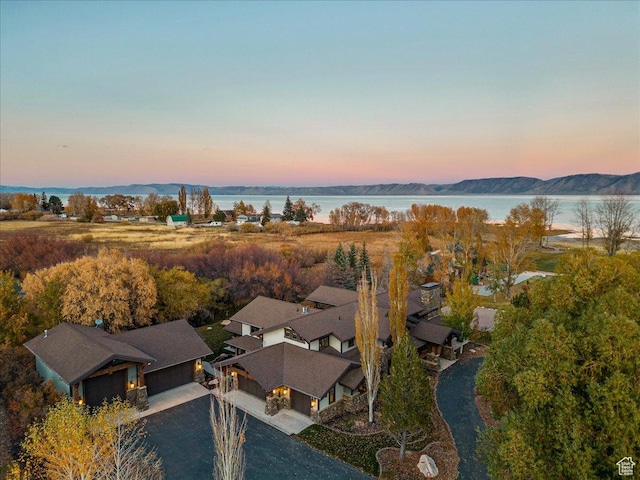 57 E 445 S, Garden City, UT 84028 - aerial view at dusk featuring a water view