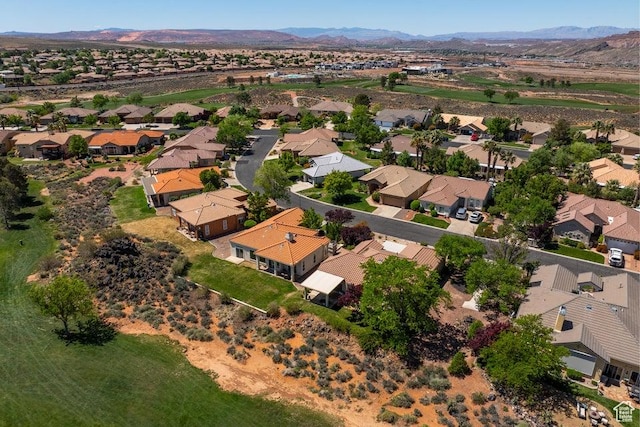 890 N Sky Mountain Ct, Hurricane, UT 84737 - aerial view of property and surrounding area featuring nearby suburban area and a mountain backdrop
