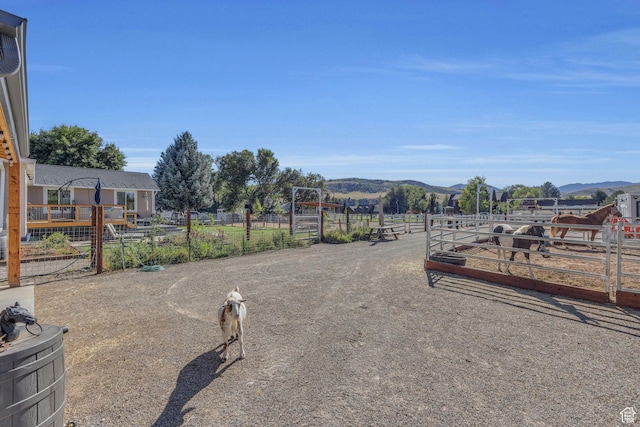 9185 S 200 W, Paradise, UT 84328 - exterior space with fence and a mountain view