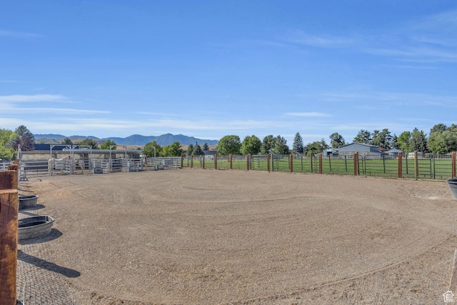 9185 S 200 W, Paradise, UT 84328 - view of yard featuring an enclosed area and a mountain view