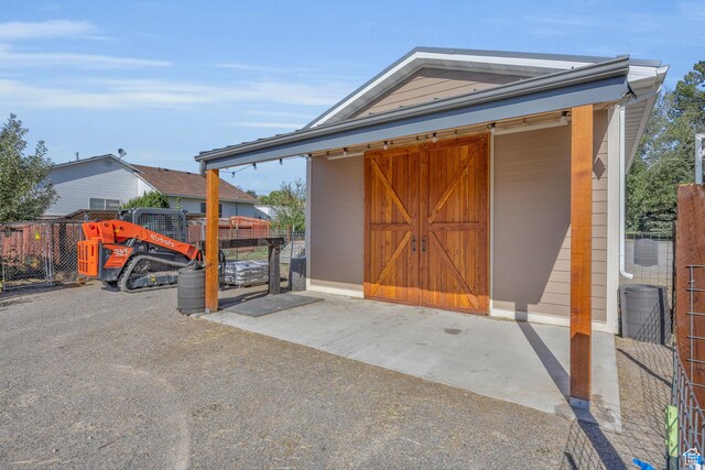 9185 S 200 W, Paradise, UT 84328 - garage with fence