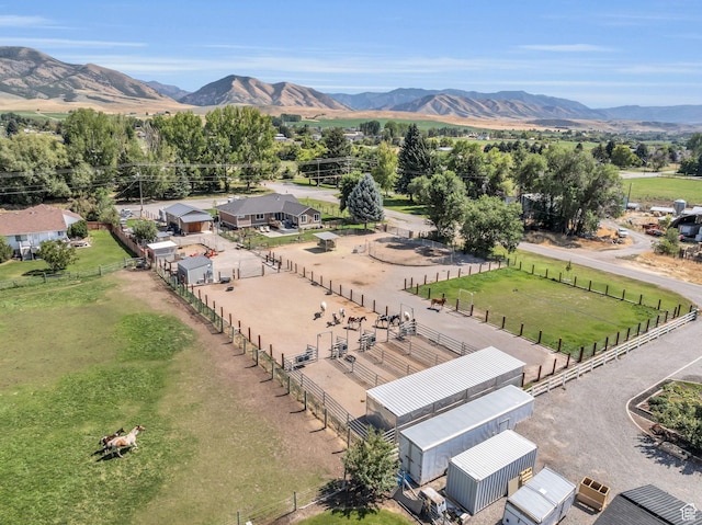 9185 S 200 W, Paradise, UT 84328 - birds eye view of property with a mountain view and a rural view