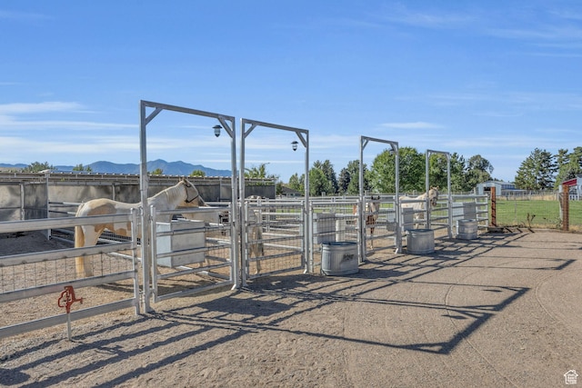 9185 S 200 W, Paradise, UT 84328 - exterior space with an outbuilding, a mountain view, and an exterior structure