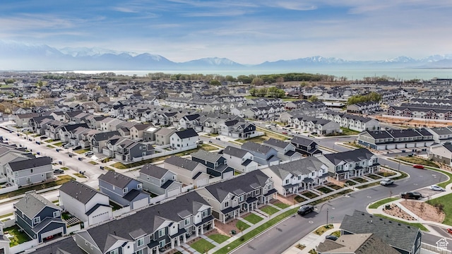 488 N Trident Dr, Saratoga Springs, UT 84045 - drone / aerial view with a residential view and a mountain view