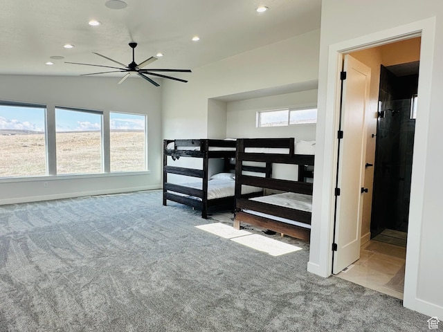 2747 S Country Club Way, Garden City, UT 84028 - bedroom featuring carpet floors, multiple windows, and recessed lighting