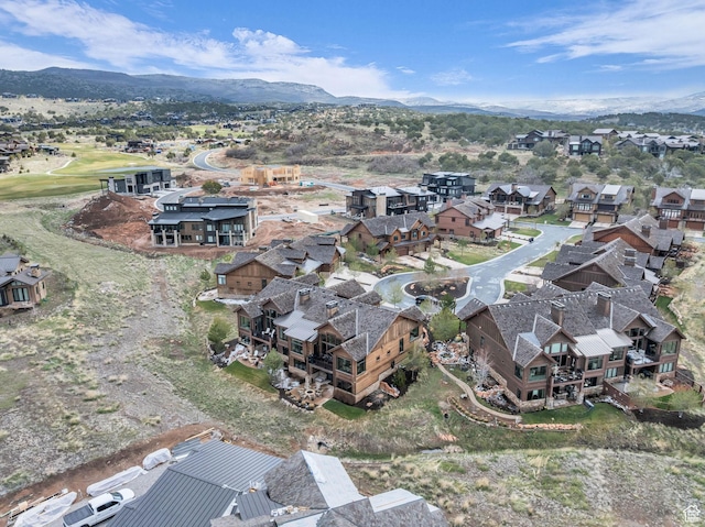 1622 E Abajo Peak Cir Unit Tv-23, Heber City, UT 84032 - birds eye view of property with a residential view and a mountain view