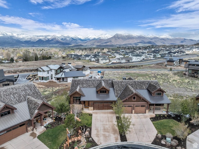 1622 E Abajo Peak Cir Unit Tv-23, Heber City, UT 84032 - bird's eye view featuring a residential view and a mountain view