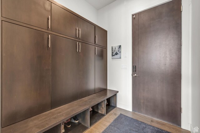 1622 E Abajo Peak Cir Unit Tv-23, Heber City, UT 84032 - mudroom featuring baseboards and wood finished floors