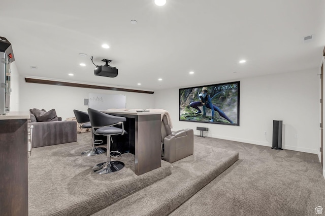 1622 E Abajo Peak Cir Unit Tv-23, Heber City, UT 84032 - carpeted cinema featuring baseboards and recessed lighting