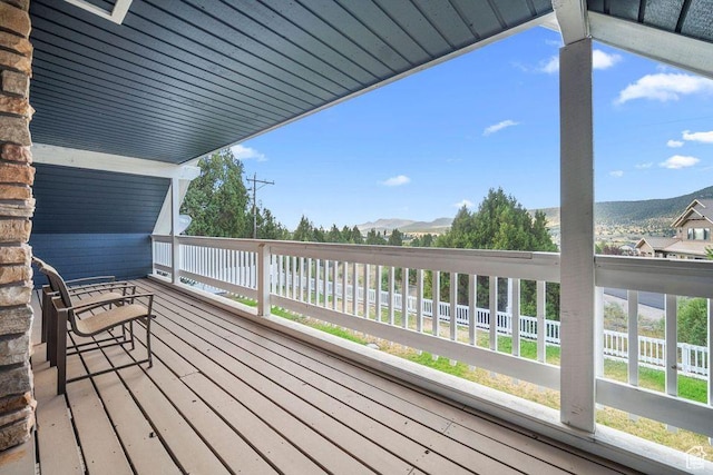 835 E Mountain View Dr, Pine Valley, UT 84781 - deck with a mountain view