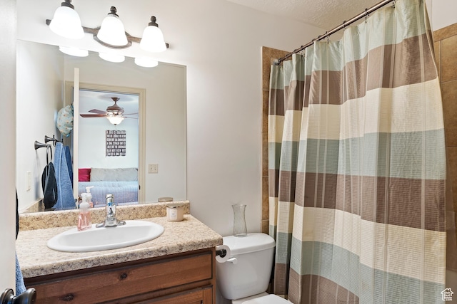 3295 S 1500 W, Perry, UT 84302 - ensuite bathroom with a shower with curtain, ensuite bath, vanity, and toilet