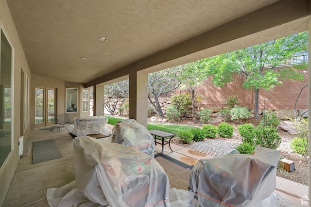 2356 S 1300 W, St George, UT 84770 - view of patio featuring grilling area, an outdoor hangout area, and fence private yard