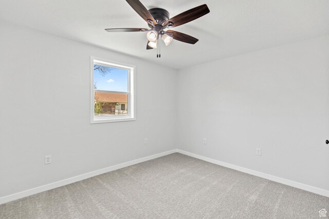 604 S Desert Willow Ln, Salina, UT 84654 - carpeted empty room featuring a ceiling fan and baseboards