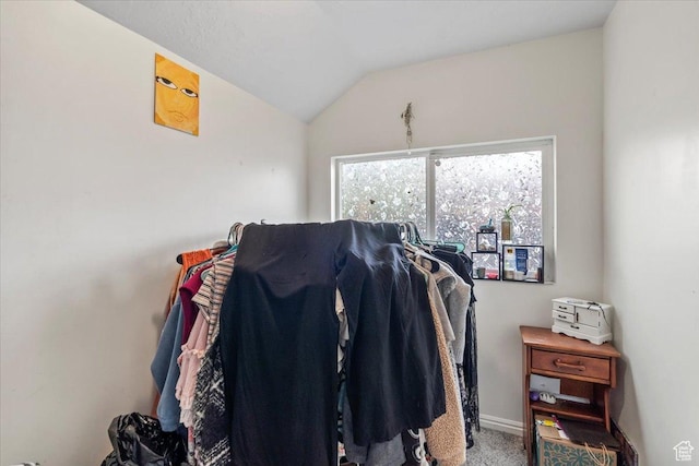 2669 S Liberty Ave E, Ogden, UT 84401 - walk in closet featuring lofted ceiling and carpet
