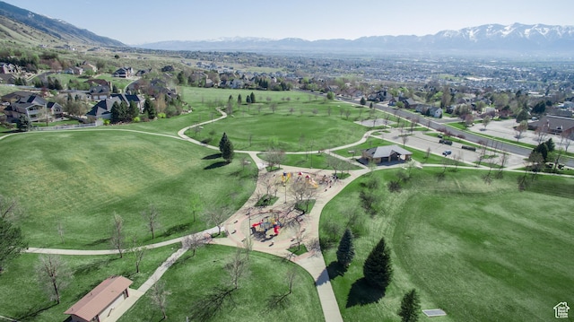 64 Winding Way, Logan, UT 84321 - birds eye view of property with a residential view, a mountain view, and golf course view