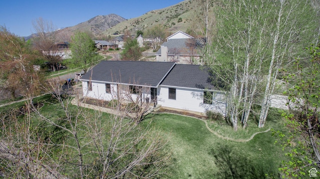 64 Winding Way, Logan, UT 84321 - birds eye view of property with a mountain view