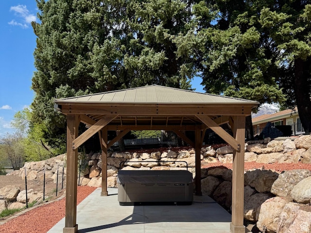 1126 E Bench View Dr N, Ogden, UT 84404 - view of patio with a gazebo