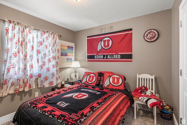 1317 N Providence Way, Tooele, UT 84074 - carpeted bedroom featuring baseboards and a textured ceiling