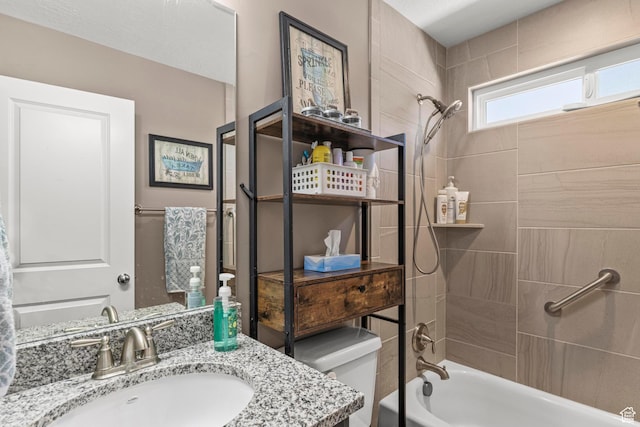 1317 N Providence Way, Tooele, UT 84074 - full bathroom with toilet, vanity, and shower / washtub combination
