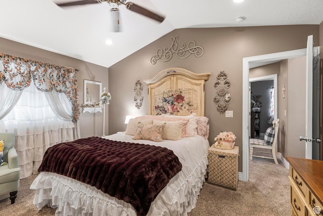 1317 N Providence Way, Tooele, UT 84074 - bedroom featuring lofted ceiling, light carpet, a ceiling fan, and baseboards