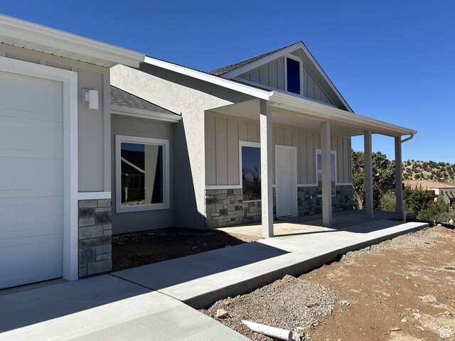 1152 E Smokey Trail Way, Cedar City, UT 84721 - view of patio featuring a porch