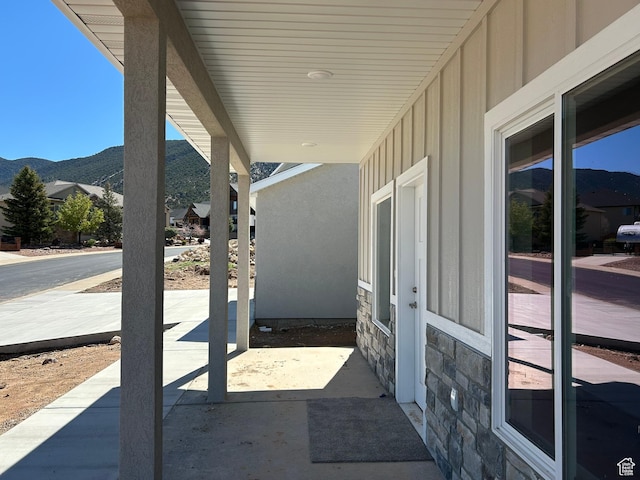 1152 E Smokey Trail Way, Cedar City, UT 84721 - view of patio with a mountain view