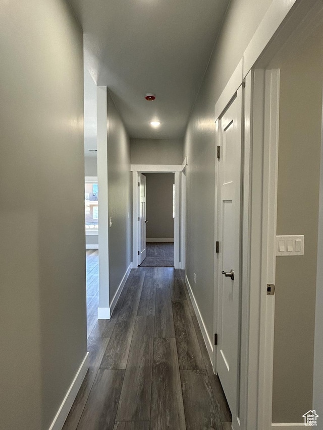 1152 E Smokey Trail Way, Cedar City, UT 84721 - hallway with dark wood finished floors and baseboards