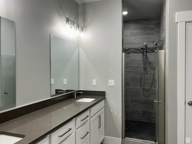 1152 E Smokey Trail Way, Cedar City, UT 84721 - bathroom with tiled shower and double vanity