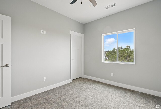 1152 E Smokey Trail Way, Cedar City, UT 84721 - empty room featuring a ceiling fan, carpet, and baseboards