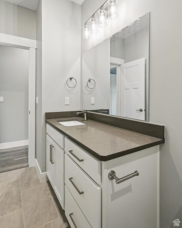 1152 E Smokey Trail Way, Cedar City, UT 84721 - bathroom with vanity and baseboards