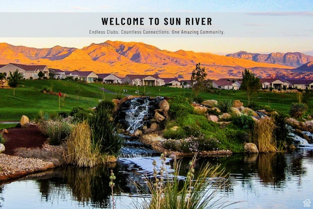 1845 W Purple Lupine Dr, St George, UT 84790 - view of mountain backdrop with nearby suburban area