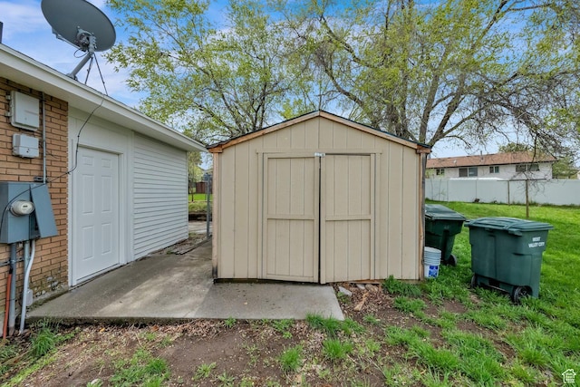 5148 W Redflower Cir, West Valley City, UT 84120 - view of shed with fence