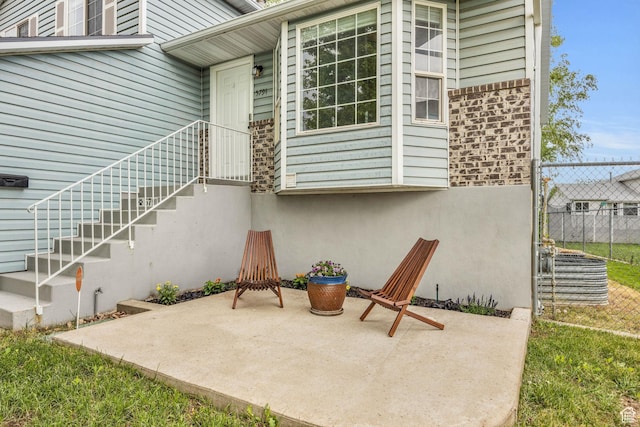 exterior space with fence