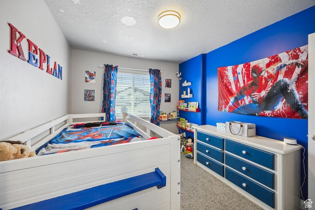 2448 W Anne Ave S, West Haven, UT 84401 - bedroom featuring visible vents, carpet, and a textured ceiling