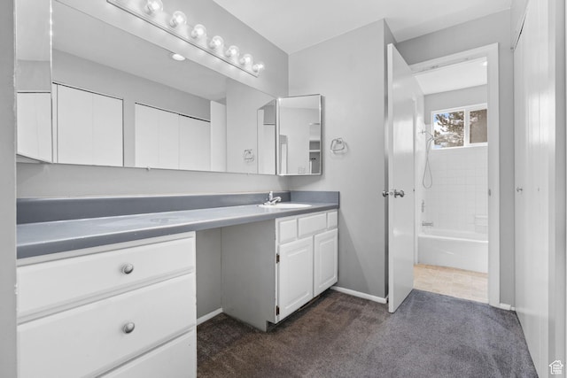 81 W Pheasantbrook Cir N, Centerville, UT 84014 - bathroom with baseboards, vanity, and carpet