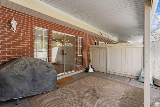 81 W Pheasantbrook Cir N, Centerville, UT 84014 - view of patio with fence and area for grilling