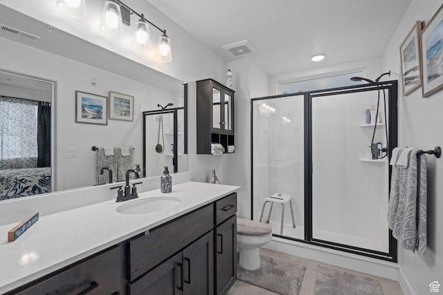 551 S 1020 W Unit 102, American Fork, UT 84003 - ensuite bathroom with vanity, ensuite bath, visible vents, and a shower stall