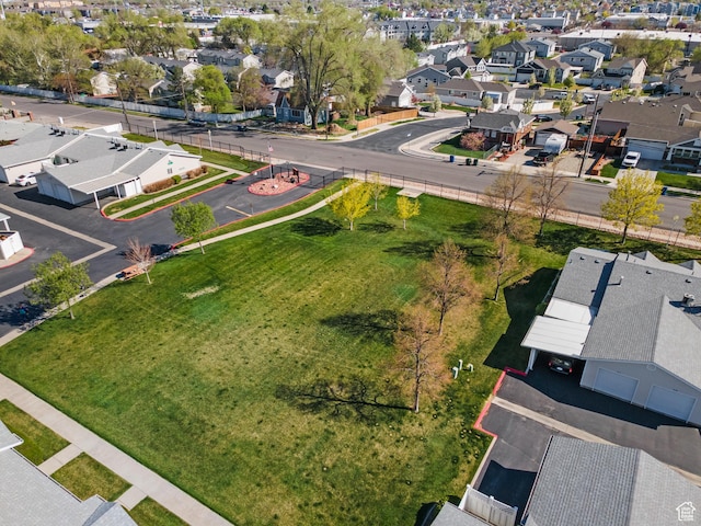 bird's eye view featuring a residential view