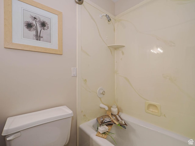 full bathroom featuring toilet