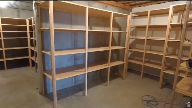 view of storage area