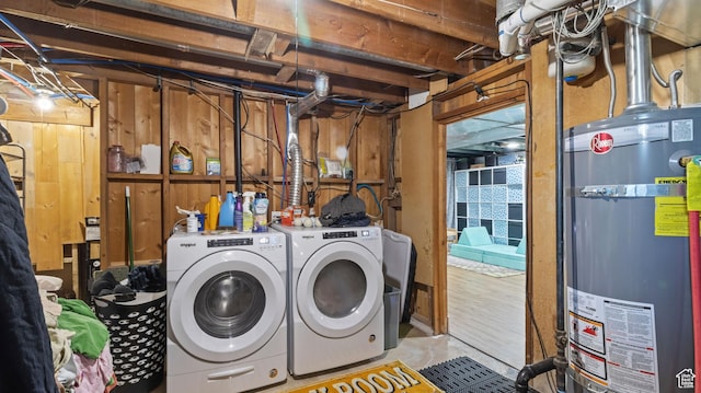 1642 W 2700 S, Syracuse, UT 84075 - washroom with water heater, washer and clothes dryer, and laundry area