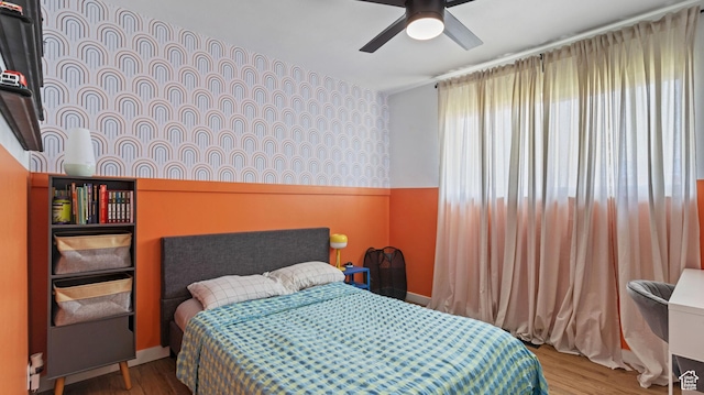 1642 W 2700 S, Syracuse, UT 84075 - bedroom featuring wood finished floors and ceiling fan