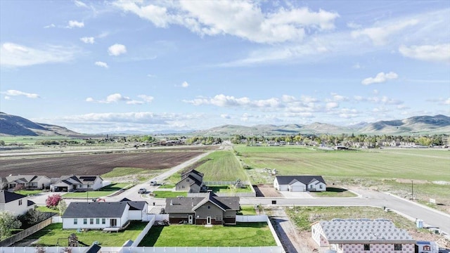 9 W Cedar Ln, Franklin, ID 83237 - aerial view of residential area featuring a mountainous background